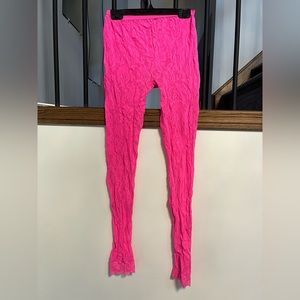 Laced Pink tights, size M